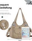 Women Waterproof Hobo Shoulder Purses and Handbags-Angelkiss Bag