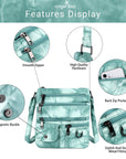 Women's tie-dye vintage pu leather crossbody bag-Angelkiss Bag