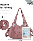 Women Waterproof Hobo Shoulder Purses and Handbags-Angelkiss Bag
