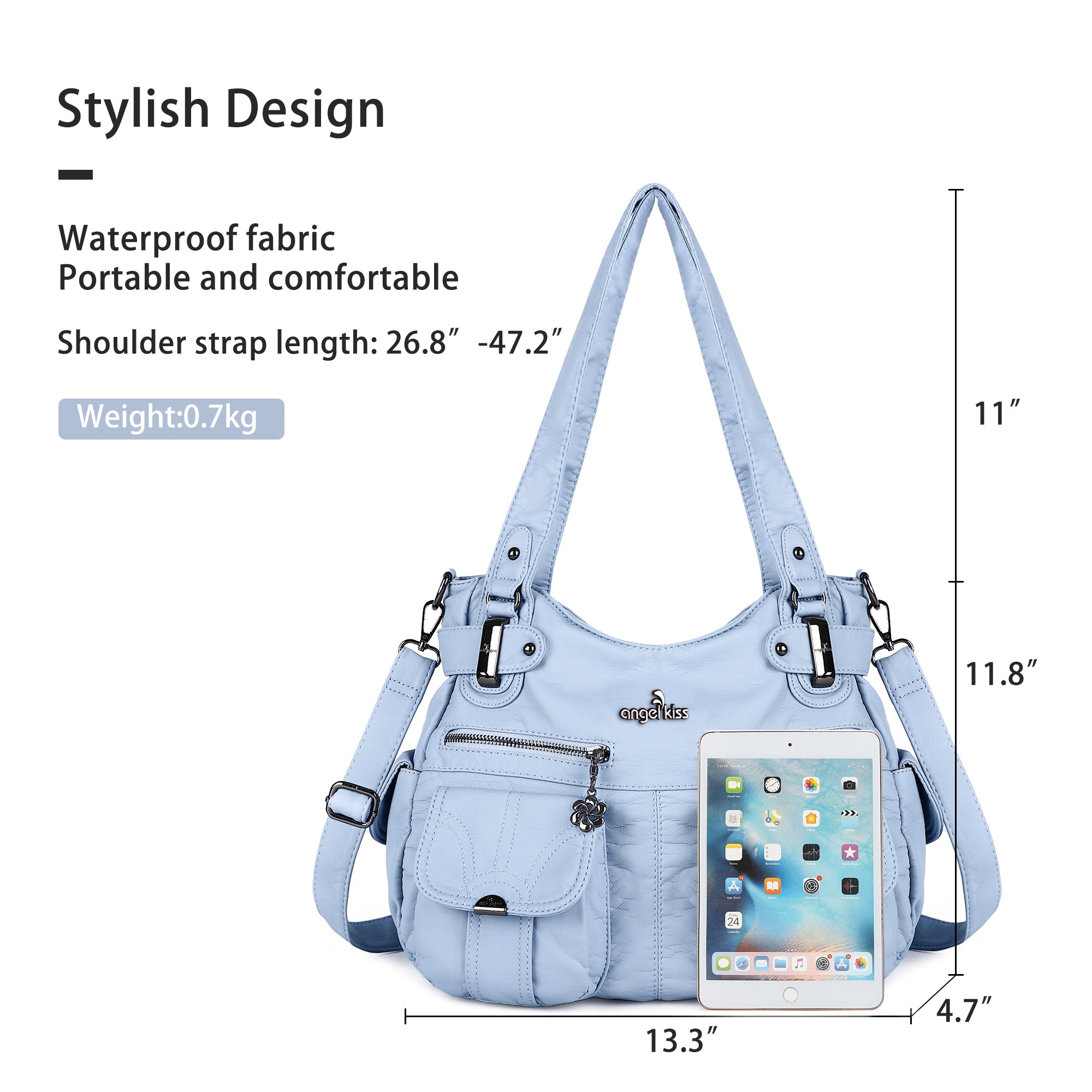 Fashionable Large Capacity Hobo Bag | Angelkiss Bag-Angelkiss Bag