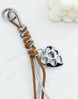 Handwoven Heart Keychain | Angelkiss Vintage Metal Pendant Bag Charm