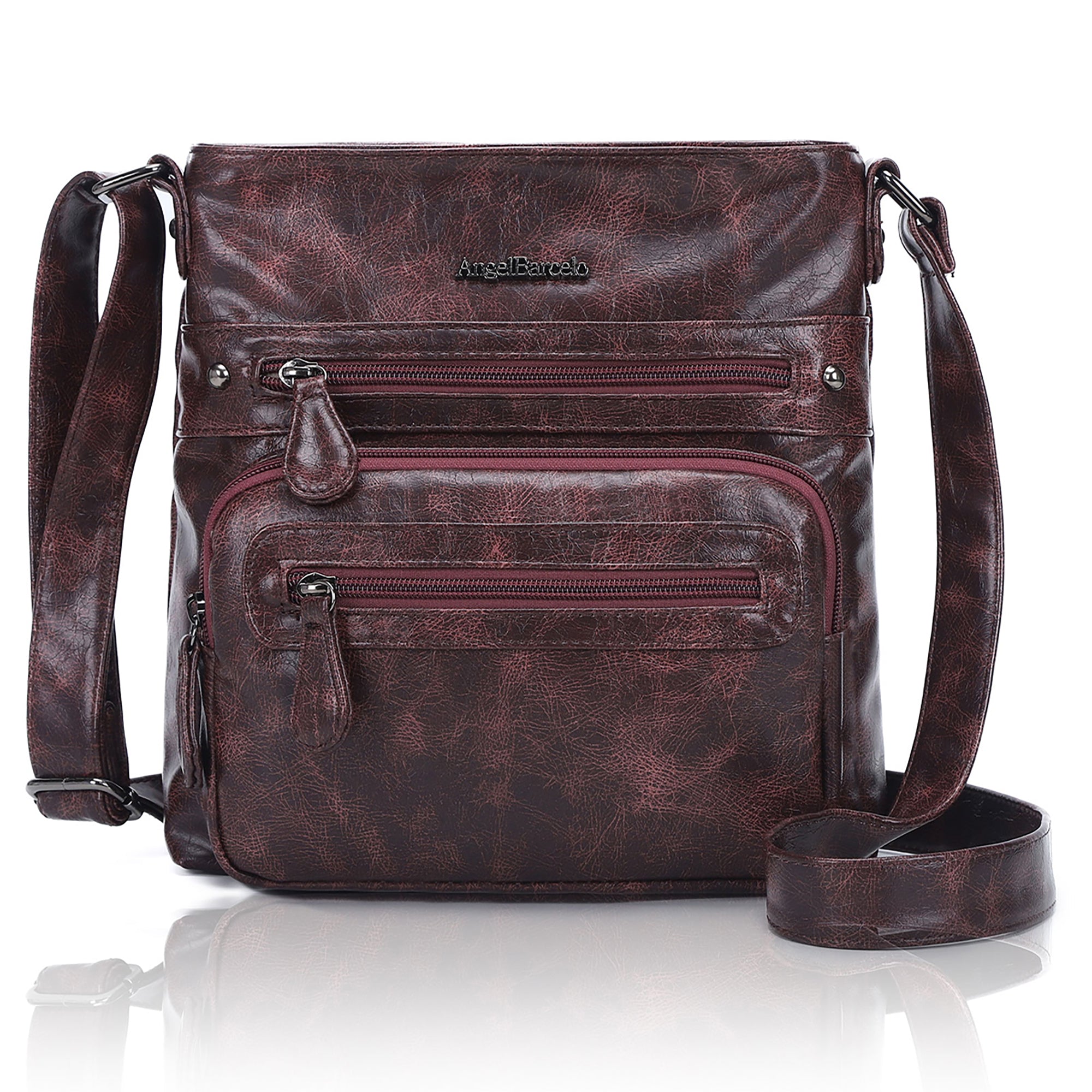 Women's washed tie-dye  vintage crossbody bag-Angelkiss Bag