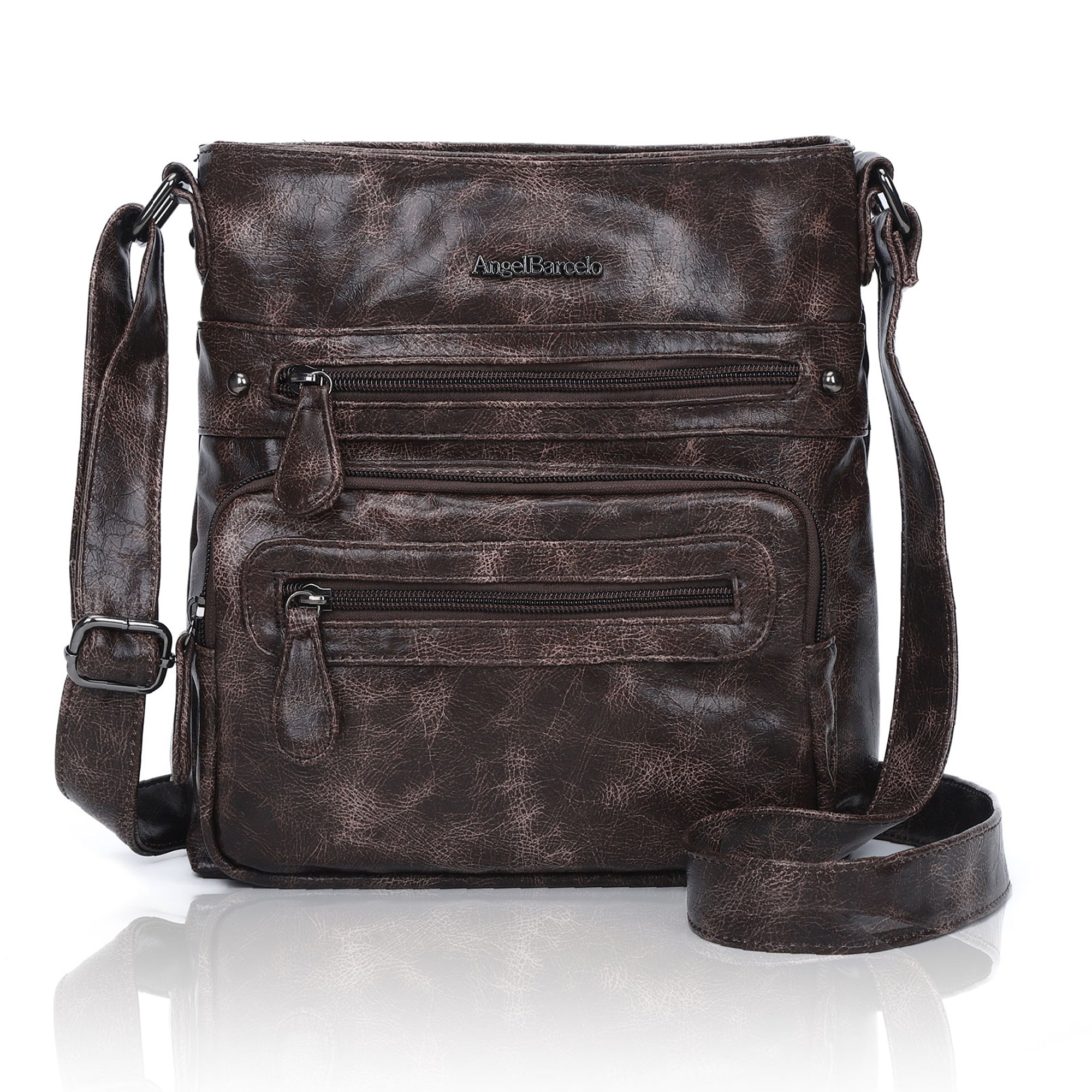 Women's washed tie-dye  vintage crossbody bag-Angelkiss Bag