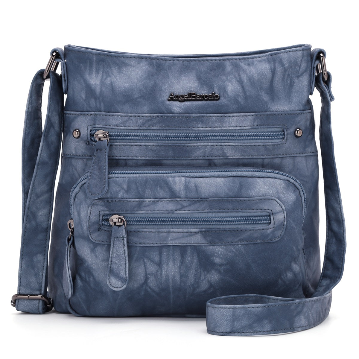 Women's tie-dye denim vintage crossbody bag-Angelkiss Bag