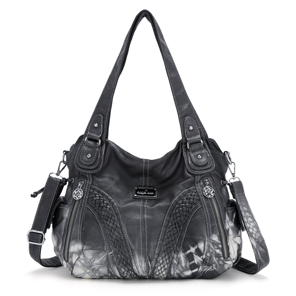 washed tie-dyeDaily women simple unique hobo handbag-Angelkiss Bag