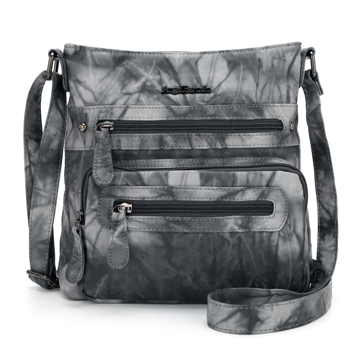 Women's tie-dye denim vintage crossbody bag-Angelkiss Bag