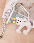 Cute Dog Colorful Beaded Keychain – Puppy Pendant