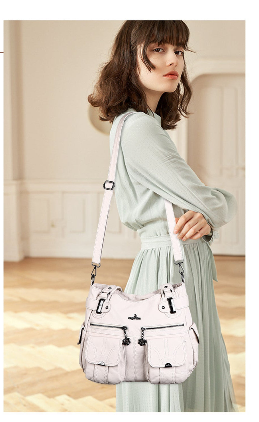 Fashionable  Handbags Women Tote Shoulder Top Handle Satchel Hobo Bags-Angelkiss Bag