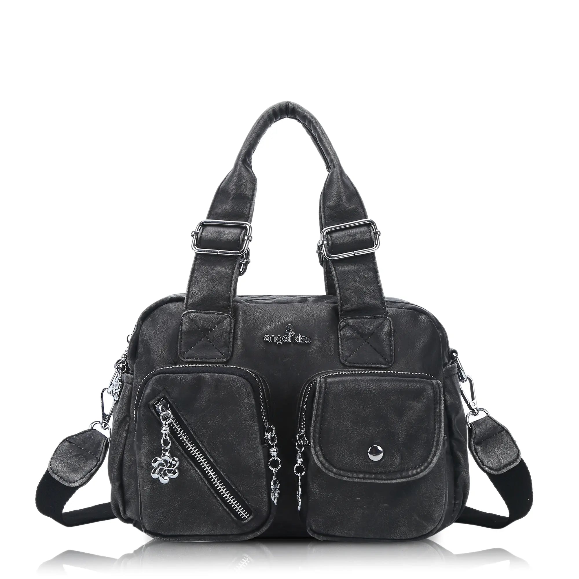 Vintage Green Handbag & Wallet Set|Large Capacity Tote for Women