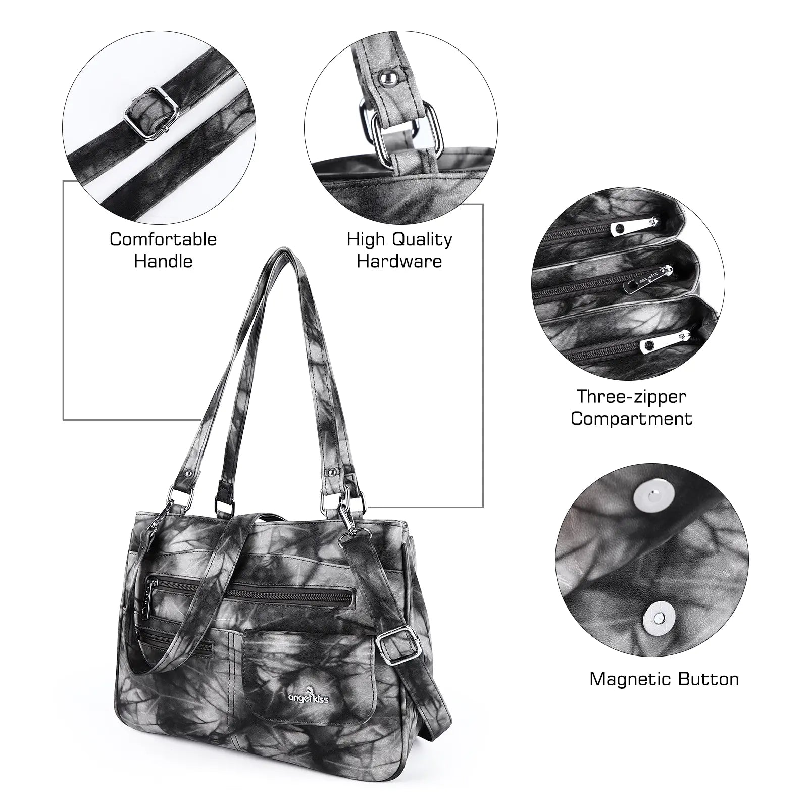 shoulder| crossbody handbag | hobo tote tie-dye