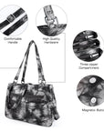 shoulder| crossbody handbag | hobo tote tie-dye