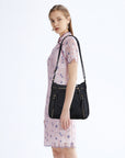 Solid color wash water pu leather adjustable shoulder strap daily shoulder bag-Angelkiss Bag