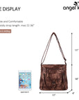 Solid color tie-dye crossbody bag-Angelkiss Bag