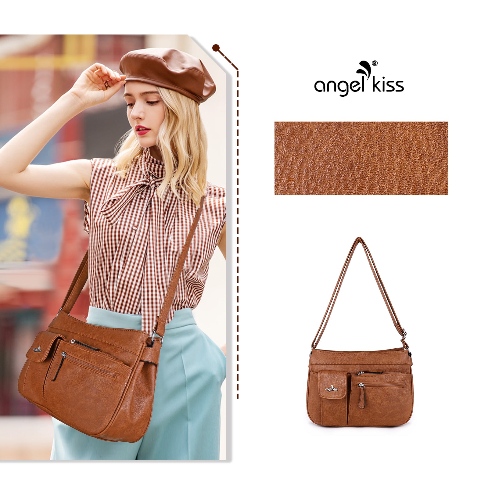 Stylish Daily Lightweight  women  LuxuryCrossbody Bag | Angel Kiss bag-Angelkiss Bag