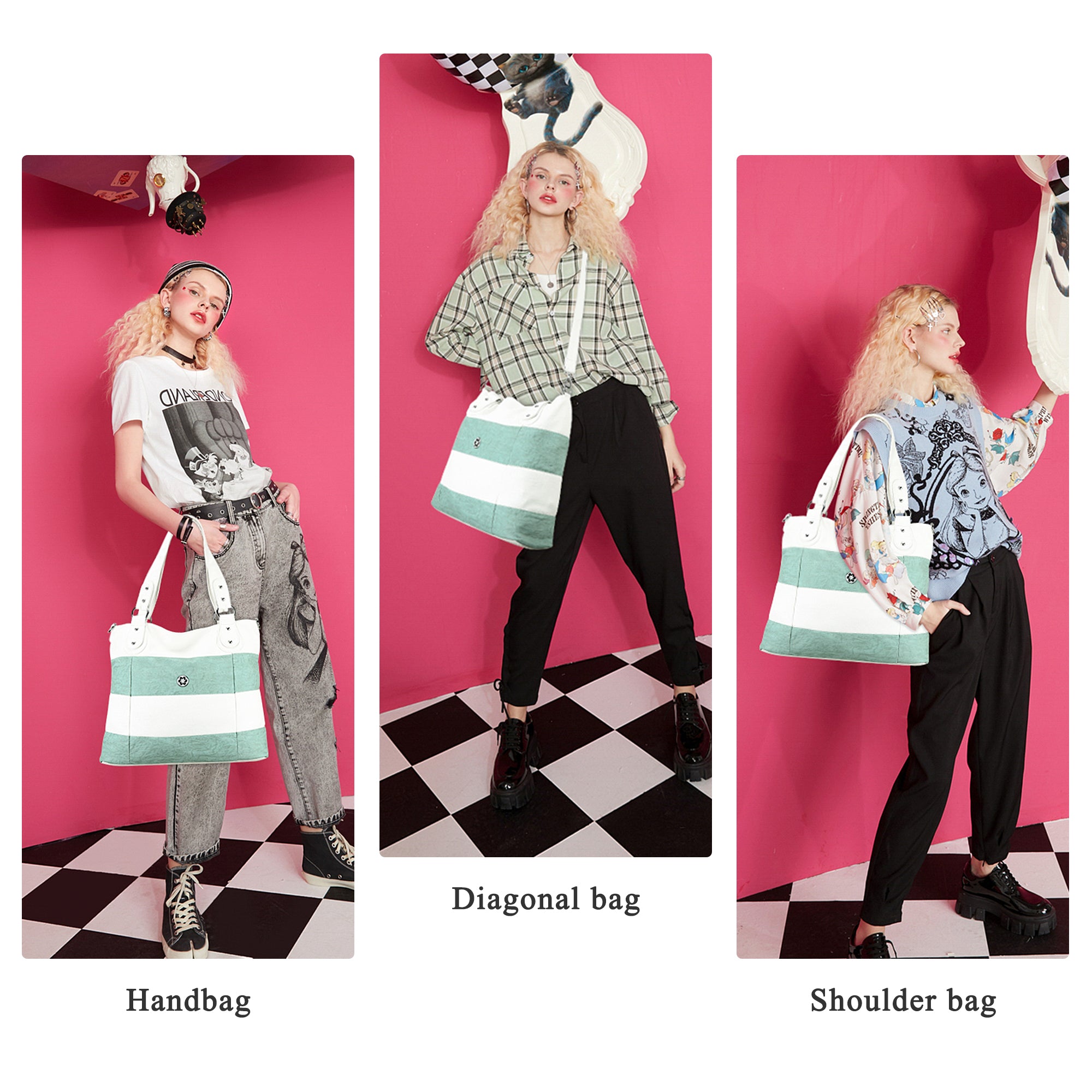 Soft Washed PU Leather Shoulder Crossbody Handbags-Angelkiss Bag