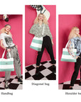 Soft Washed PU Leather Shoulder Crossbody Handbags-Angelkiss Bag