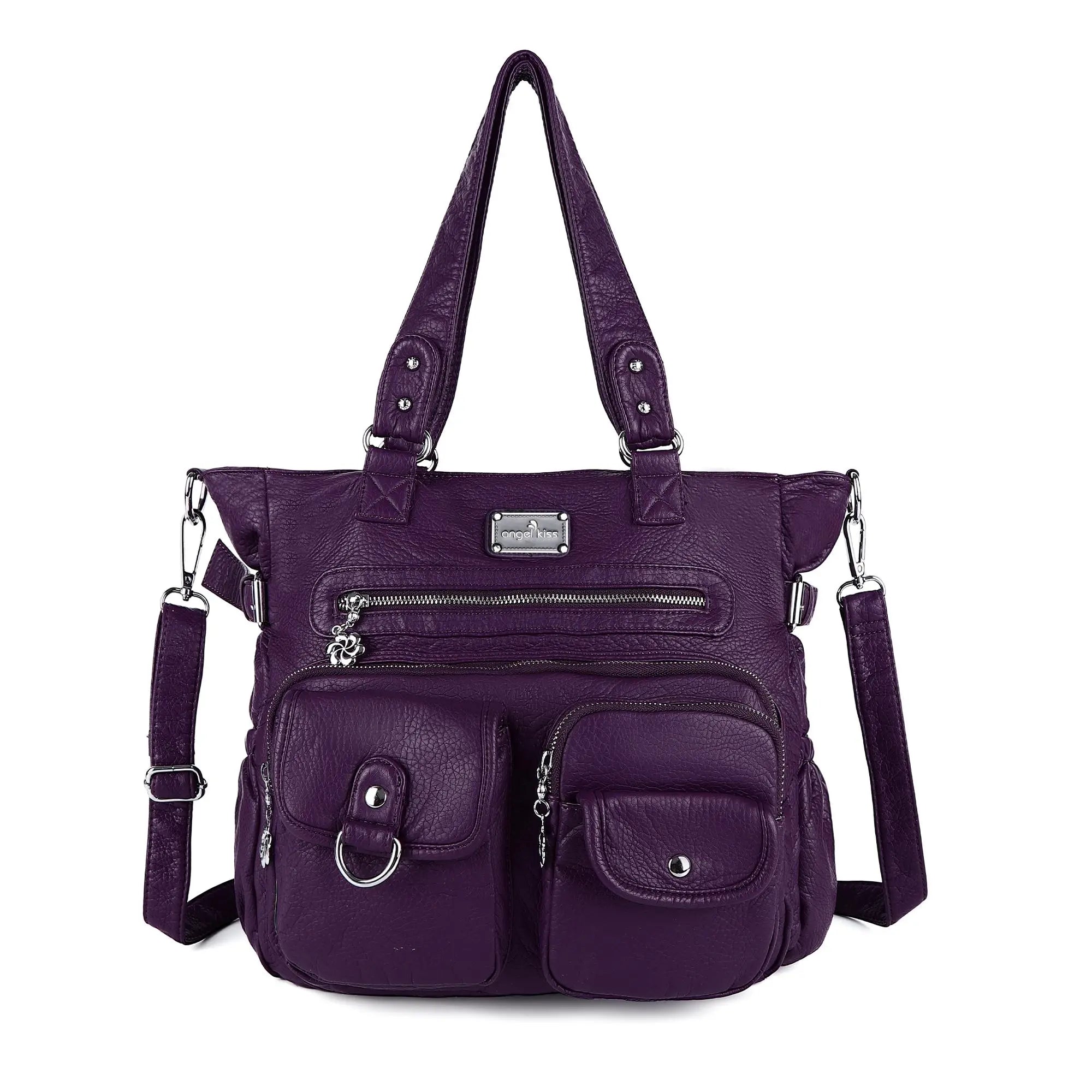 Large Muti Pocket Women Hobo Shoulder Bag | Angel Kiss Bag