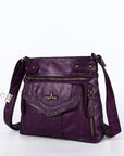 Women's black vintage crossbody bag