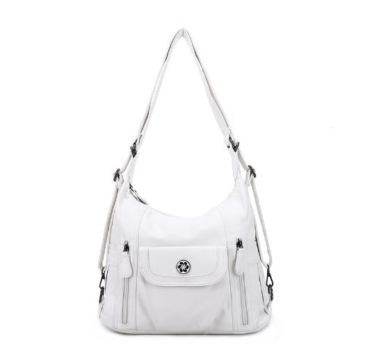 Retro solid color multi-functional traditional design tote bag