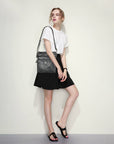 Women's Solid Design Fashion Handbag-Angelkiss Bag