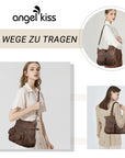 Large Muti-Pocket Women Hobo Shoulder Bag-Angelkiss Bag