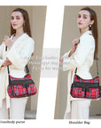 plaid art chic crossbody bag /handbag