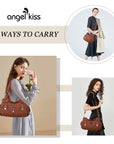 Stylish women's large capacity shoulder bags and hobo bags-Angelkiss Bag