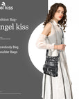 Women's tie-dye vintage pu leather crossbody bag-Angelkiss Bag