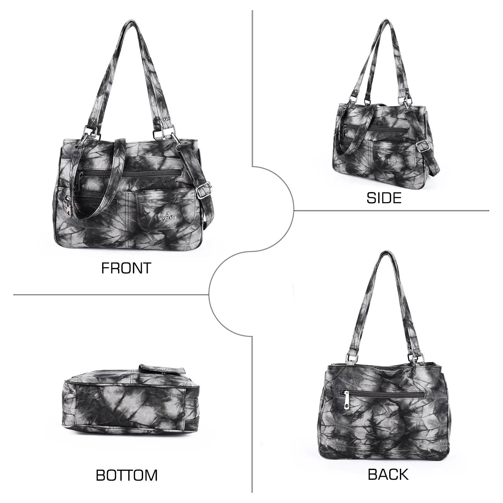 shoulder| crossbody handbag | hobo tote tie-dye