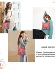 Solid color wash water pu leather adjustable shoulder strap daily shoulder bag-Angelkiss Bag
