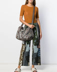 Hobo Leopard print Shoulder Handbag-Angelkiss Bag