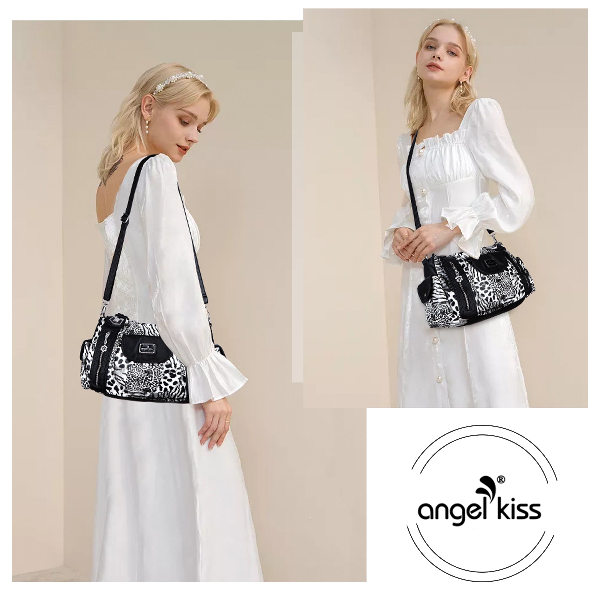 Women  handbag with High Quality Washed PU Multi-function Bag-Angelkiss Bag