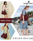 Fashionable Large Capacity Hobo Bag | Angelkiss Bag-Angelkiss Bag