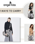 Large Muti-Pocket Women tie-dye Hobo Shoulder Bag-Angelkiss Bag