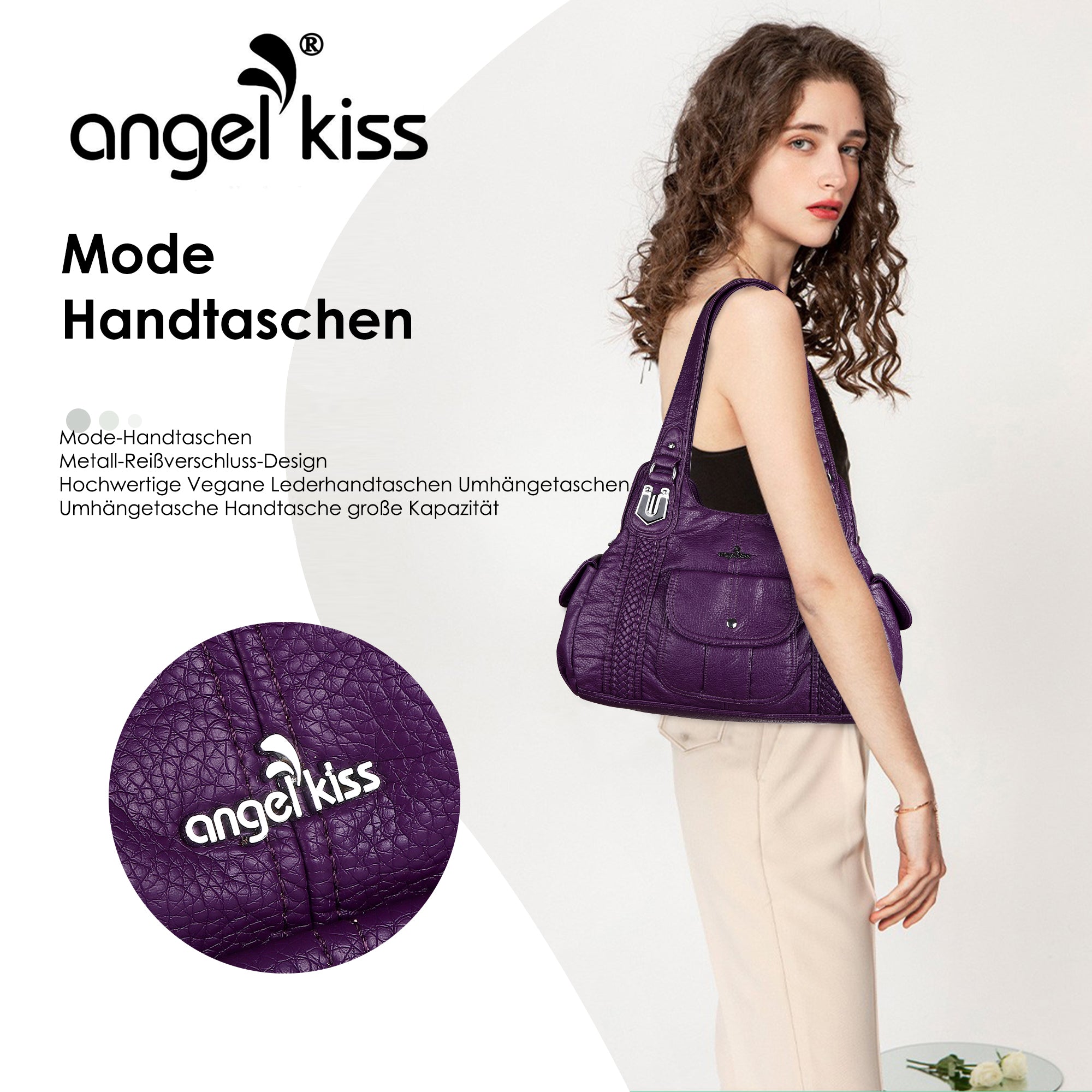 Women Waterproof Hobo Shoulder Purses and Handbags-Angelkiss Bag
