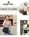 Large Muti-Pocket Women Hobo Shoulder Bag-Angelkiss Bag