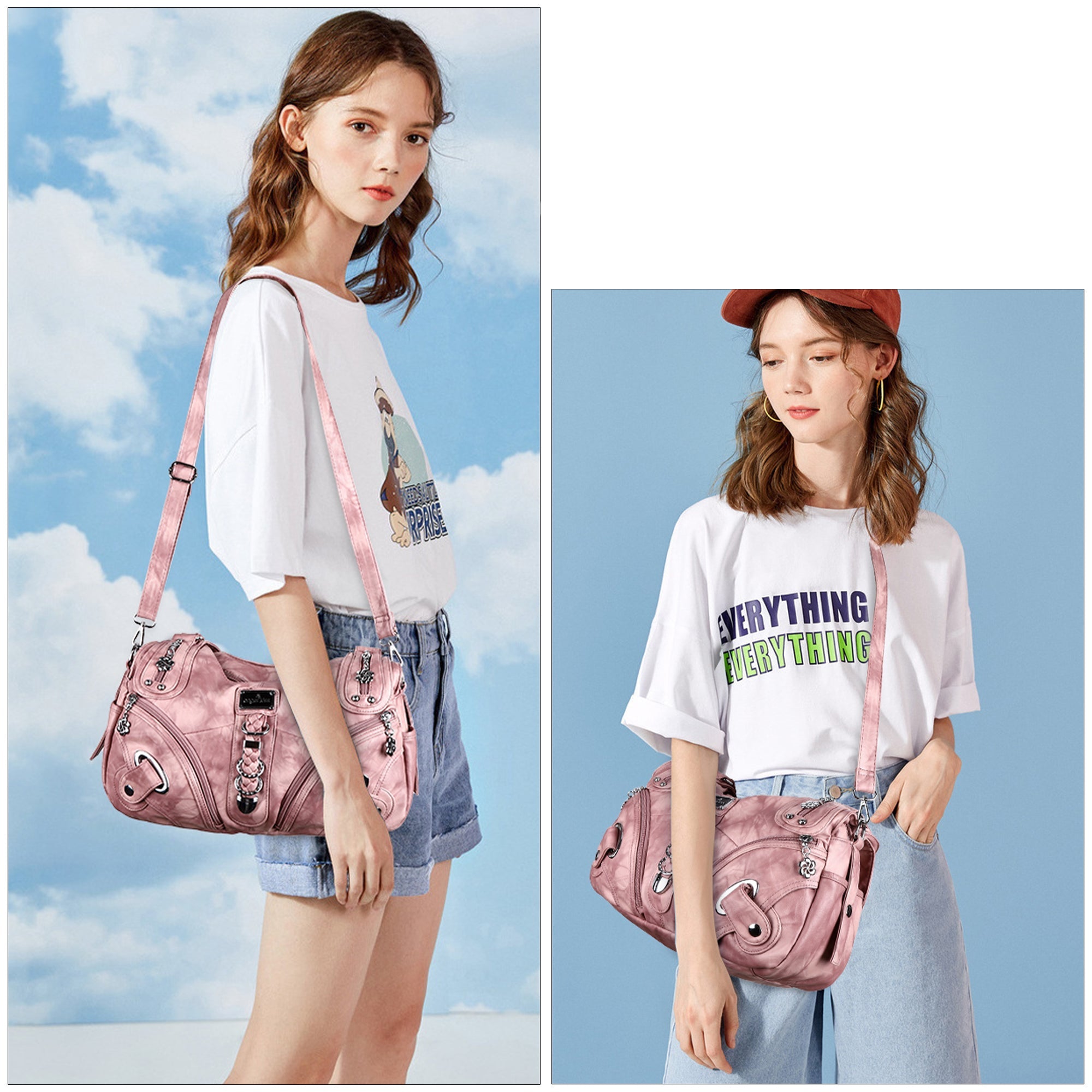 Hobo tie-dye vintage shoulder purse-Angelkiss Bag
