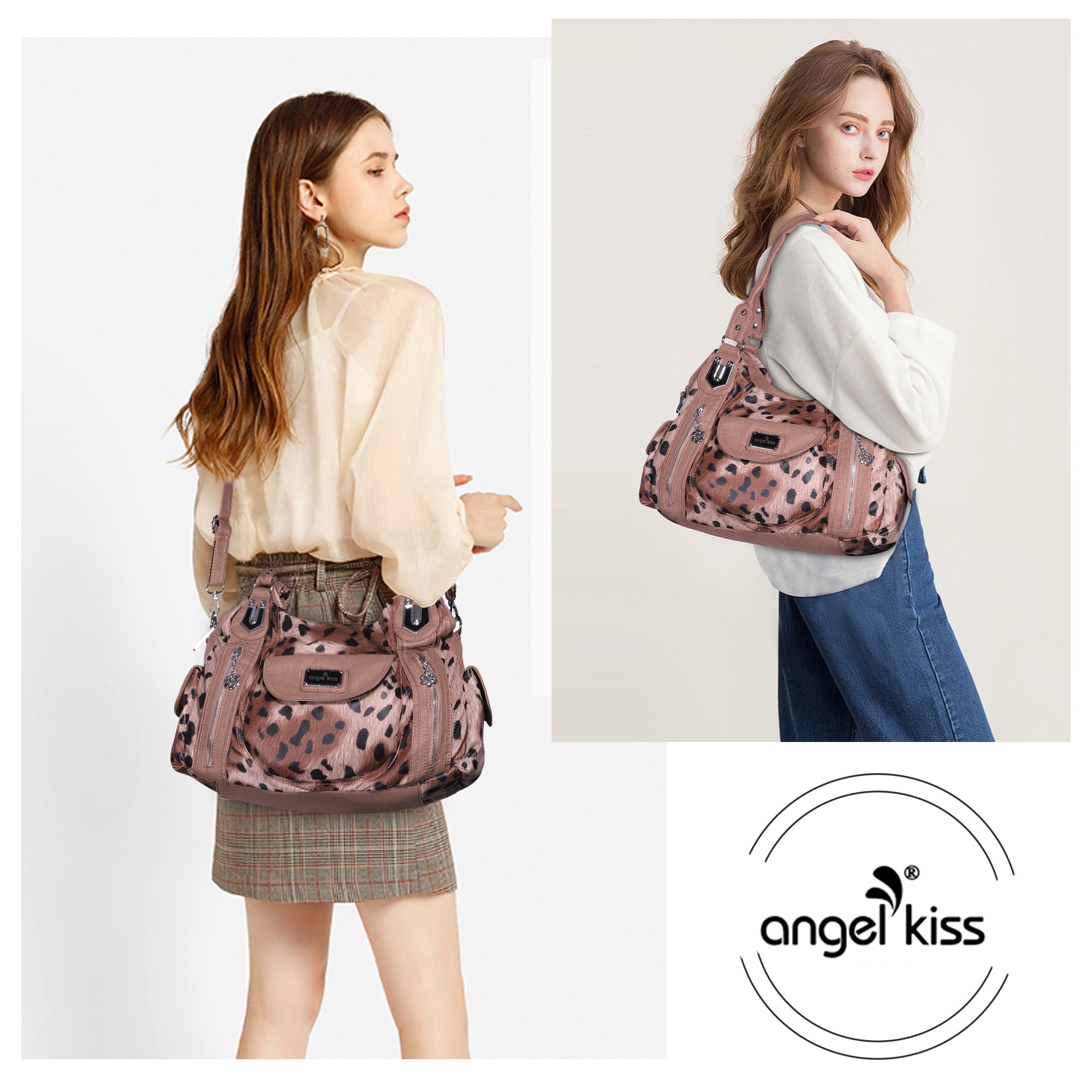 Women  handbag with High Quality Washed PU Multi-function Bag-Angelkiss Bag