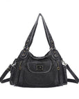 Women handbag with High Quality Washed PU Multi Purpose tote bag