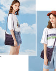 Women's tie-dye denim vintage crossbody bag-Angelkiss Bag