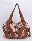washed tie-dyeDaily women simple unique hobo handbag