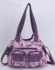 AngelKiss Tie-Dye Artistic Handbag with Crossbody Strap
