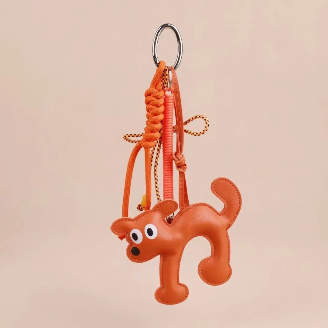 Cute Dog Colorful Beaded Keychain – Puppy Pendant