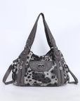 Women handbag with High Quality Washed PU Multi-function Bag