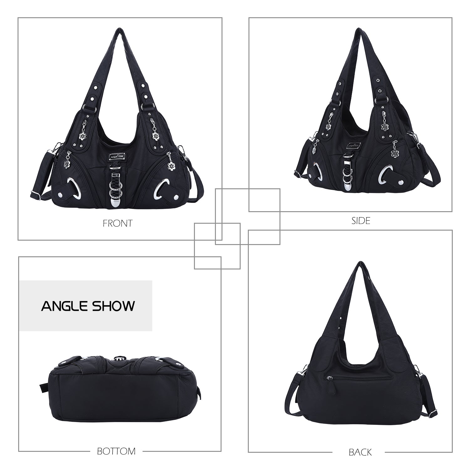 Hobo Shoulder Handbag Purse-Angelkiss Bag