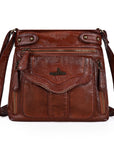 Women's black vintage crossbody bag