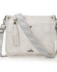 Vegan Leather Tassel Crossbody Bag with Dual Straps