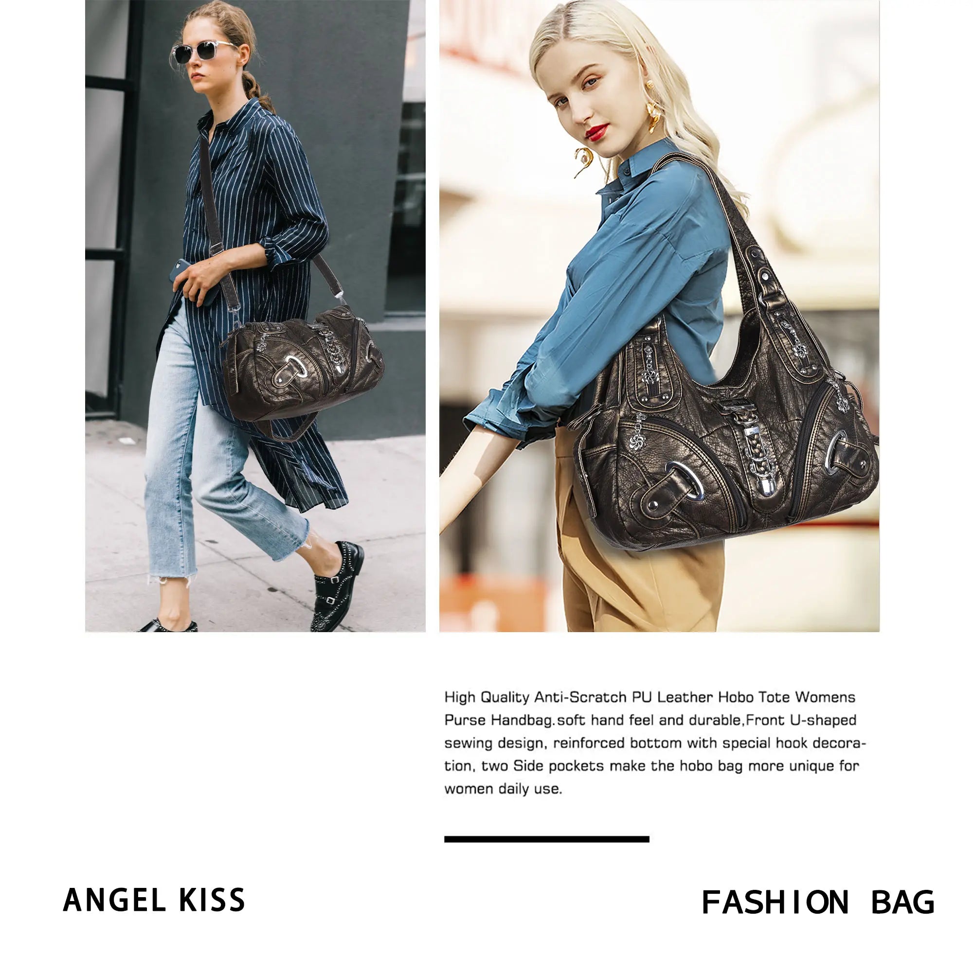 Hobo Shoulder Handbag Purse - Angel Kiss Bag – Angelkiss Bag