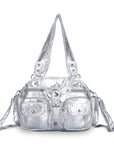 Washed Leather Multi Purpose Design Unique design Crossbody Bag-Angelkiss Bag