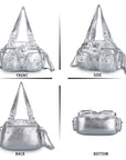 Washed Leather Multi Purpose Design Unique design Crossbody Bag-Angelkiss Bag
